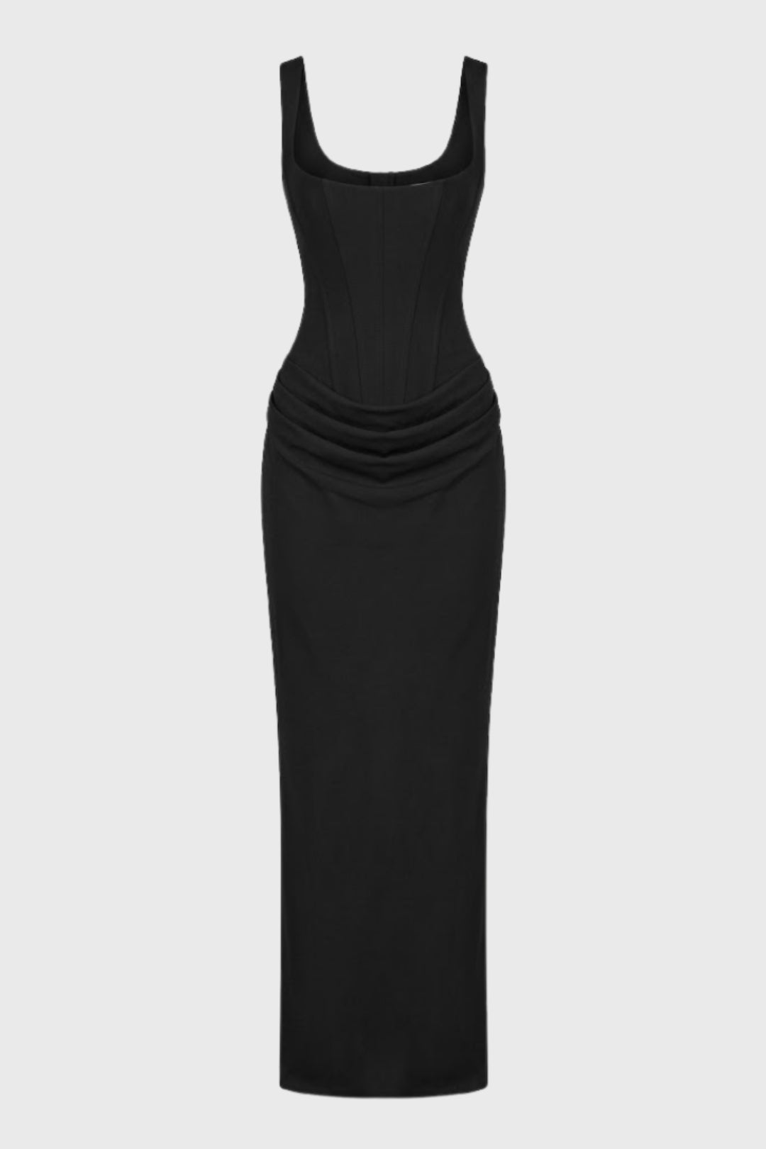 Dames Maxi Jurk met Corset en Gedrapeerde Taille Elegant