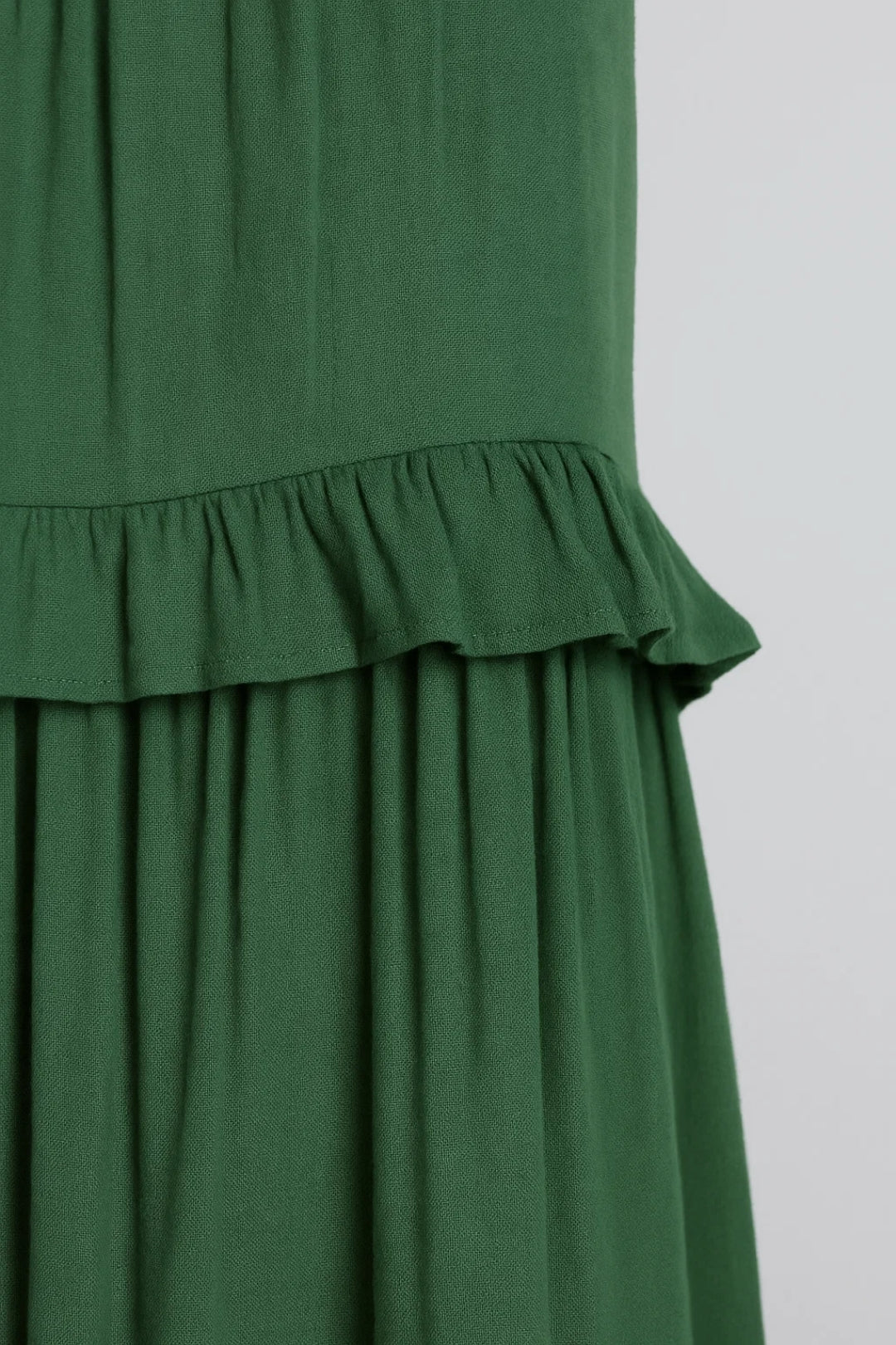 Zomer Maxi Jurk Dames Halternek Ruches Zwart/Wit