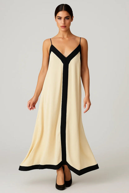 Elegante Maxi Jurk voor Dames met Spaghettibandjes
