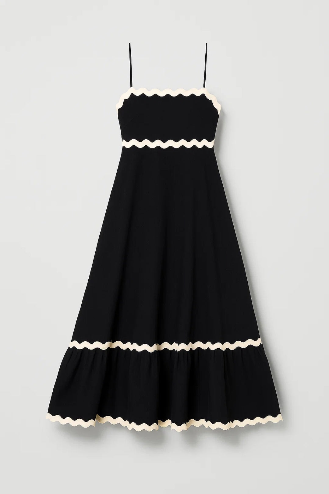Zomerjurk Dames Maxi met Bandjes en Golvende Zoom - StudioMarella