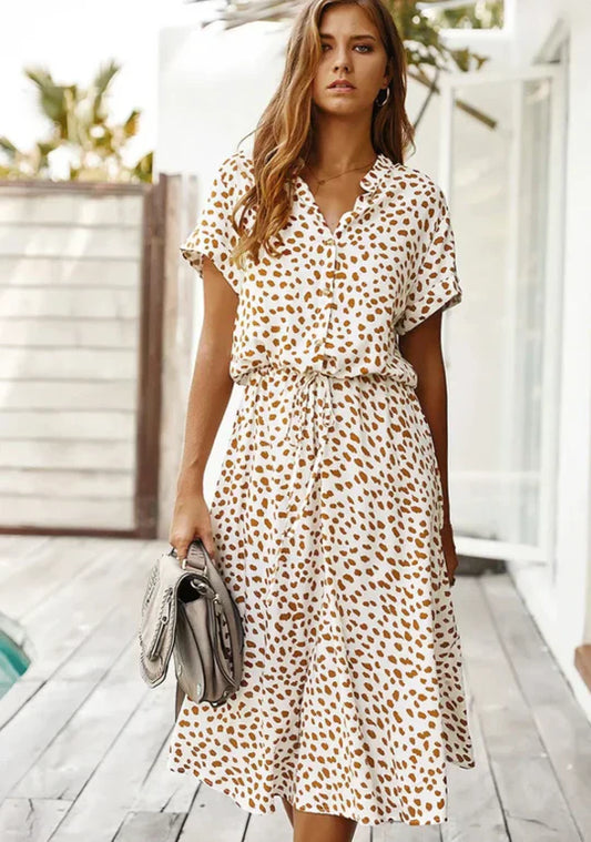 Bloemen Jurk Zomerjurk Vintage Stijl - StudioMarella