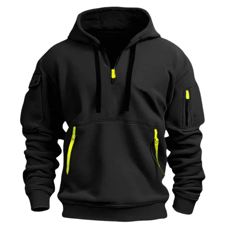 Maximo | Comfortabele Zwarte Hoodie Heren 3