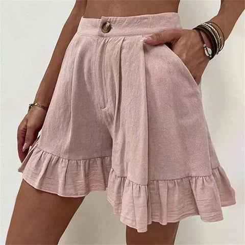 Vrouwelijke Zomerbroek Geplooide Short Casual Stijl - StudioMarella