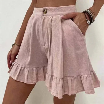 Vrouwelijke Zomerbroek Geplooide Short Casual Stijl - StudioMarella