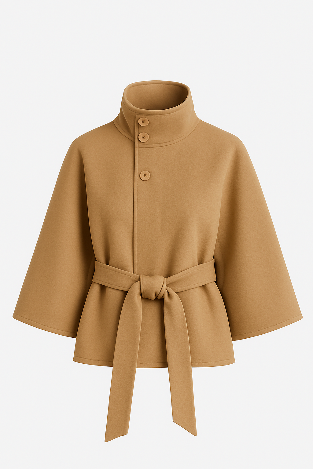 Maya Dames Cape Jacket | Luxe Wolmix, Elegant Ontwerp 1