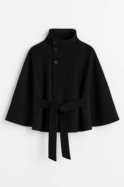 Maya Dames Cape Jacket | Luxe Wolmix, Elegant Ontwerp 3