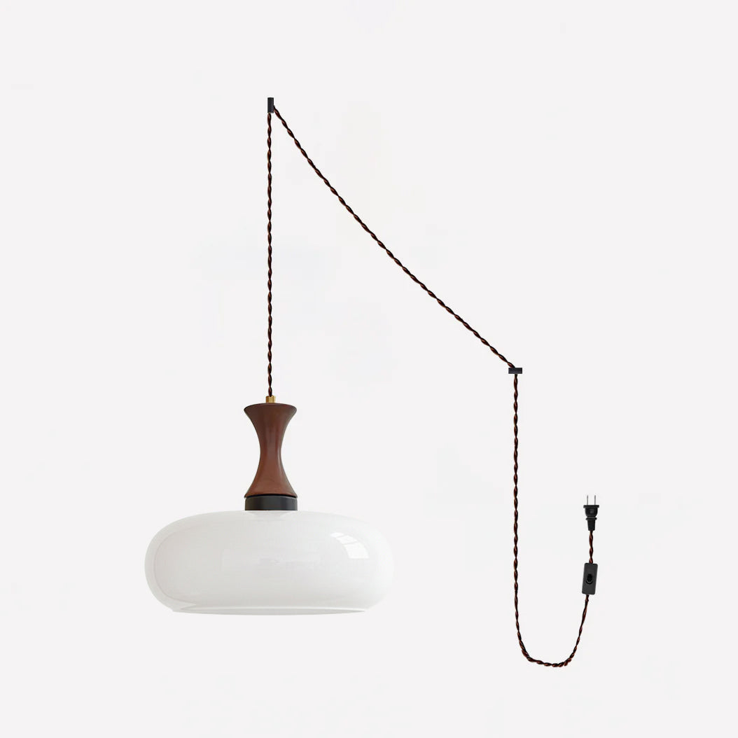 Amber glazen hanglamp – warme sfeerverlichting voor woonkamer en eetkamer