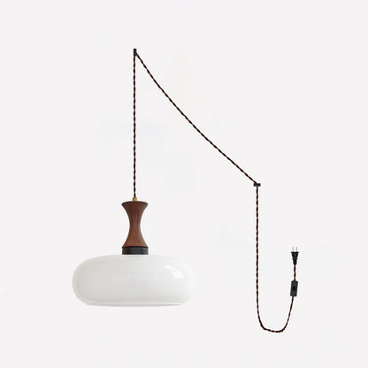 Amber glazen hanglamp – warme sfeerverlichting voor woonkamer en eetkamer
