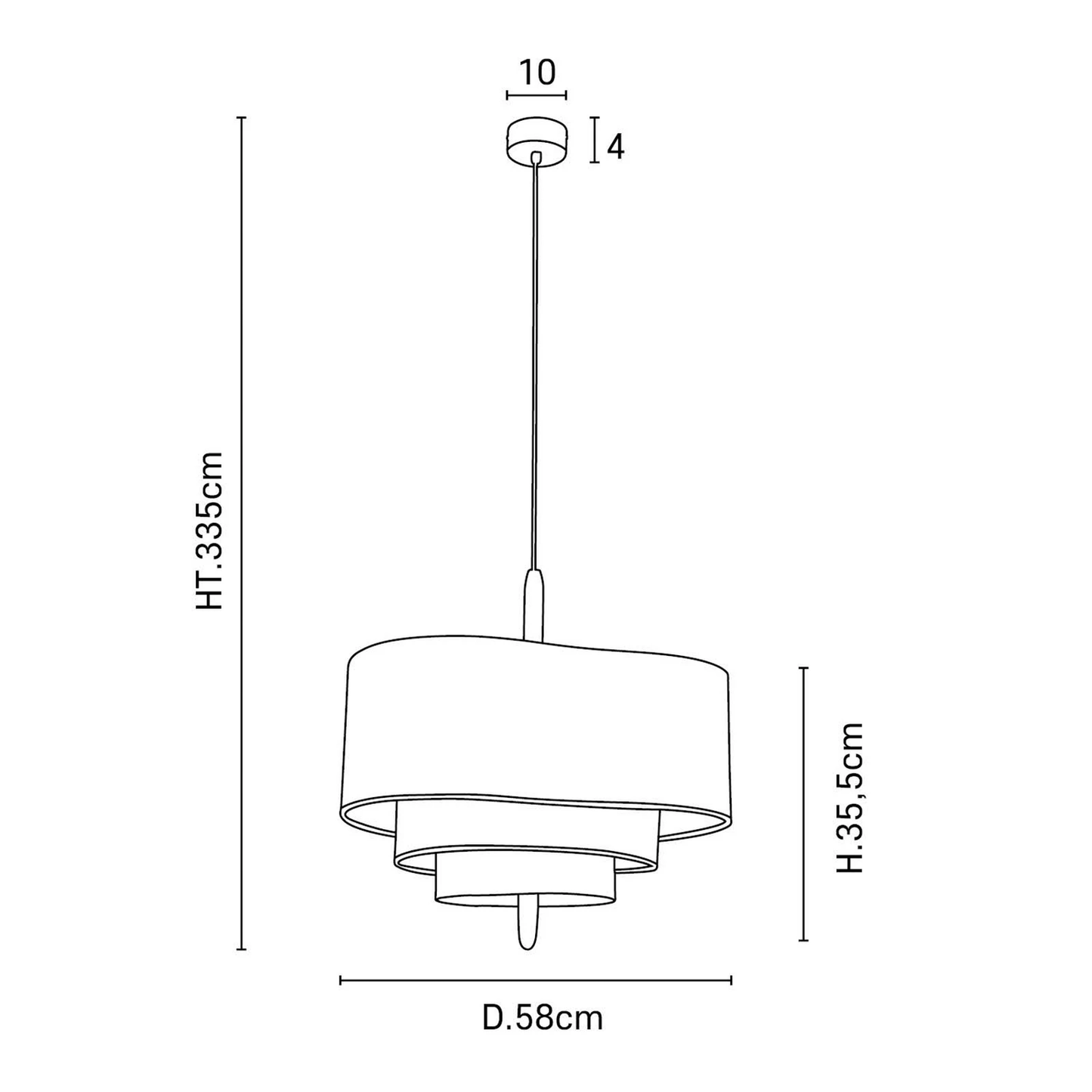 Stoffen Hanglamp voor Woonkamer & Eettafel | Design Plafondlamp in Japandi Stijl