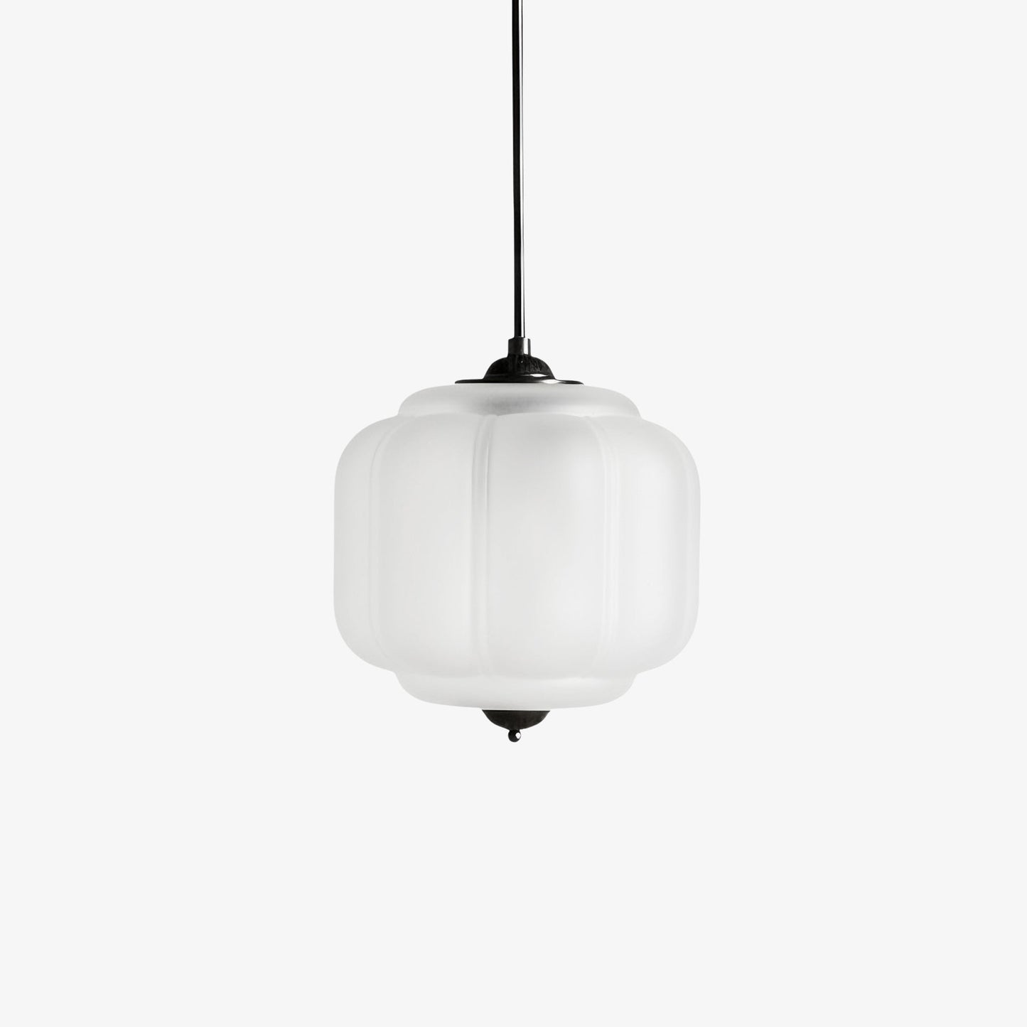 Vintage Melkglazen Hanglamp met Gegolfde Rand – Scandinavische Sfeerverlichting voor Keuken en Slaapkamer