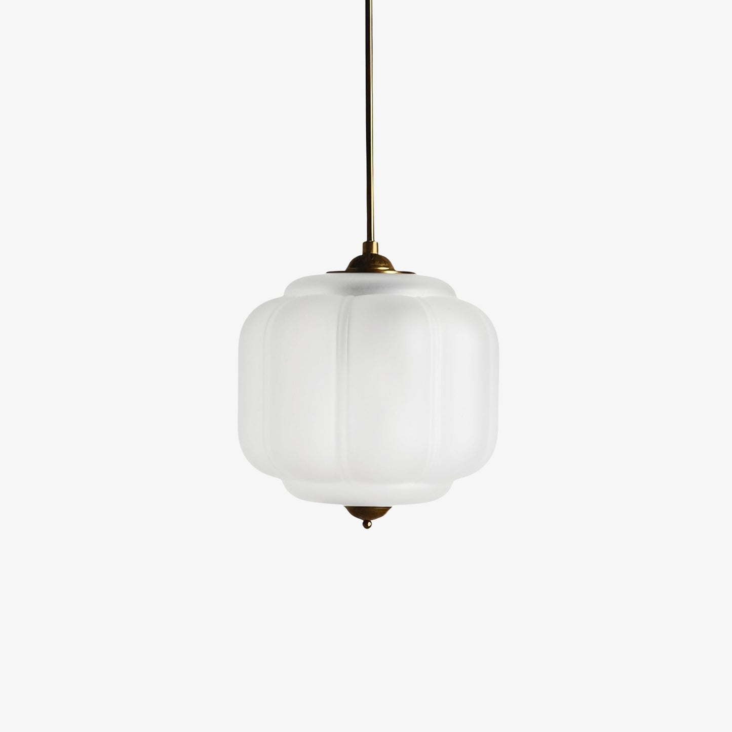 Vintage Melkglazen Hanglamp met Gegolfde Rand – Scandinavische Sfeerverlichting voor Keuken en Slaapkamer