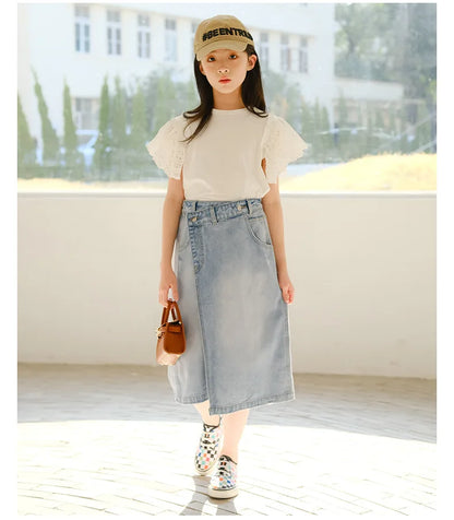 Cowboyrok Meisjes Rok Sparkling Zomerjurk