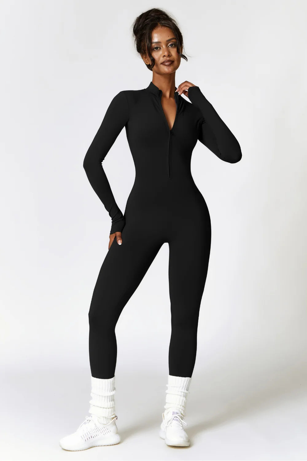 Warme Fleece Jumpsuit voor Vrouw met Stretch