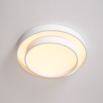 Plafondlamp Cilinder IJzer Acryl Wit Grijs Zwart Woonkamer Slaapkamer LED 3000K 4000K 6000K Ø40 Ø50 Ø60cm Plafonnière Dimbaar