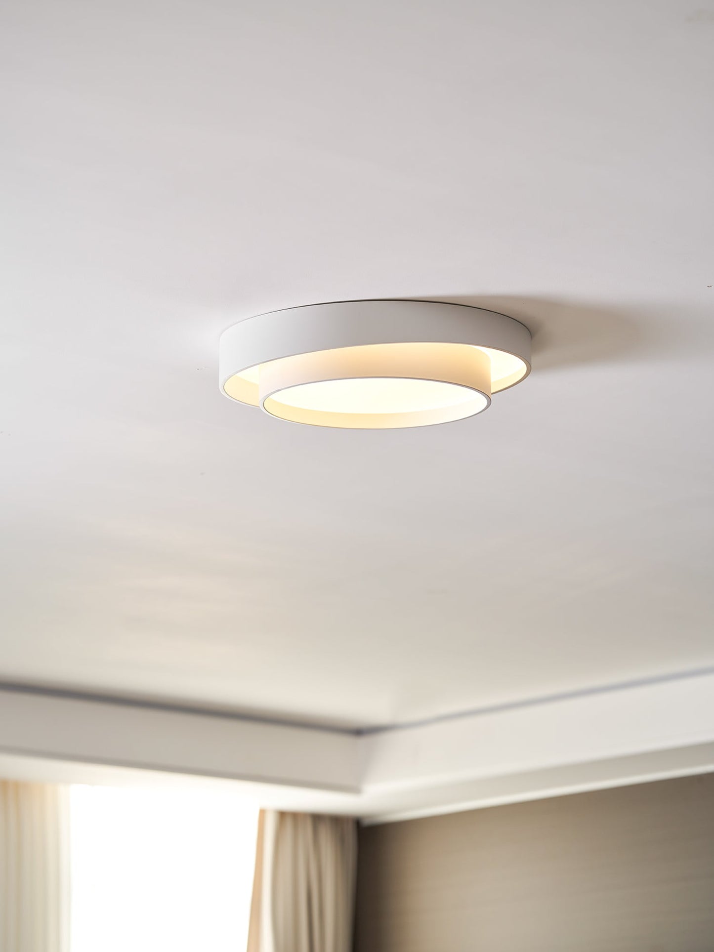 Plafondlamp Cilinder IJzer Acryl Wit Grijs Zwart Woonkamer Slaapkamer LED 3000K 4000K 6000K Ø40 Ø50 Ø60cm Plafonnière Dimbaar