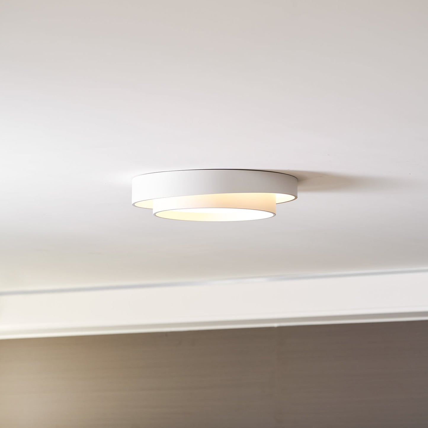 Plafondlamp Cilinder IJzer Acryl Wit Grijs Zwart Woonkamer Slaapkamer LED 3000K 4000K 6000K Ø40 Ø50 Ø60cm Plafonnière Dimbaar