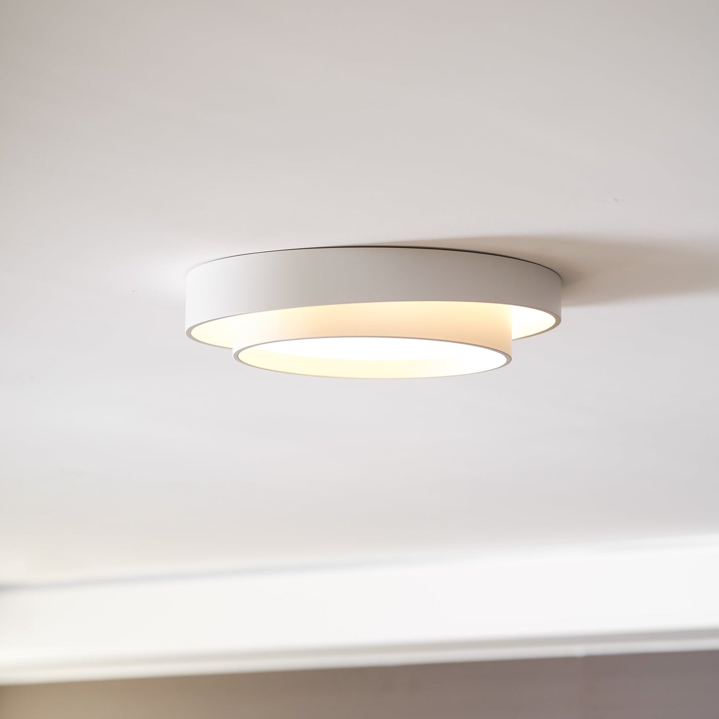 Plafondlamp Cilinder IJzer Acryl Wit Grijs Zwart Woonkamer Slaapkamer LED 3000K 4000K 6000K Ø40 Ø50 Ø60cm Plafonnière Dimbaar