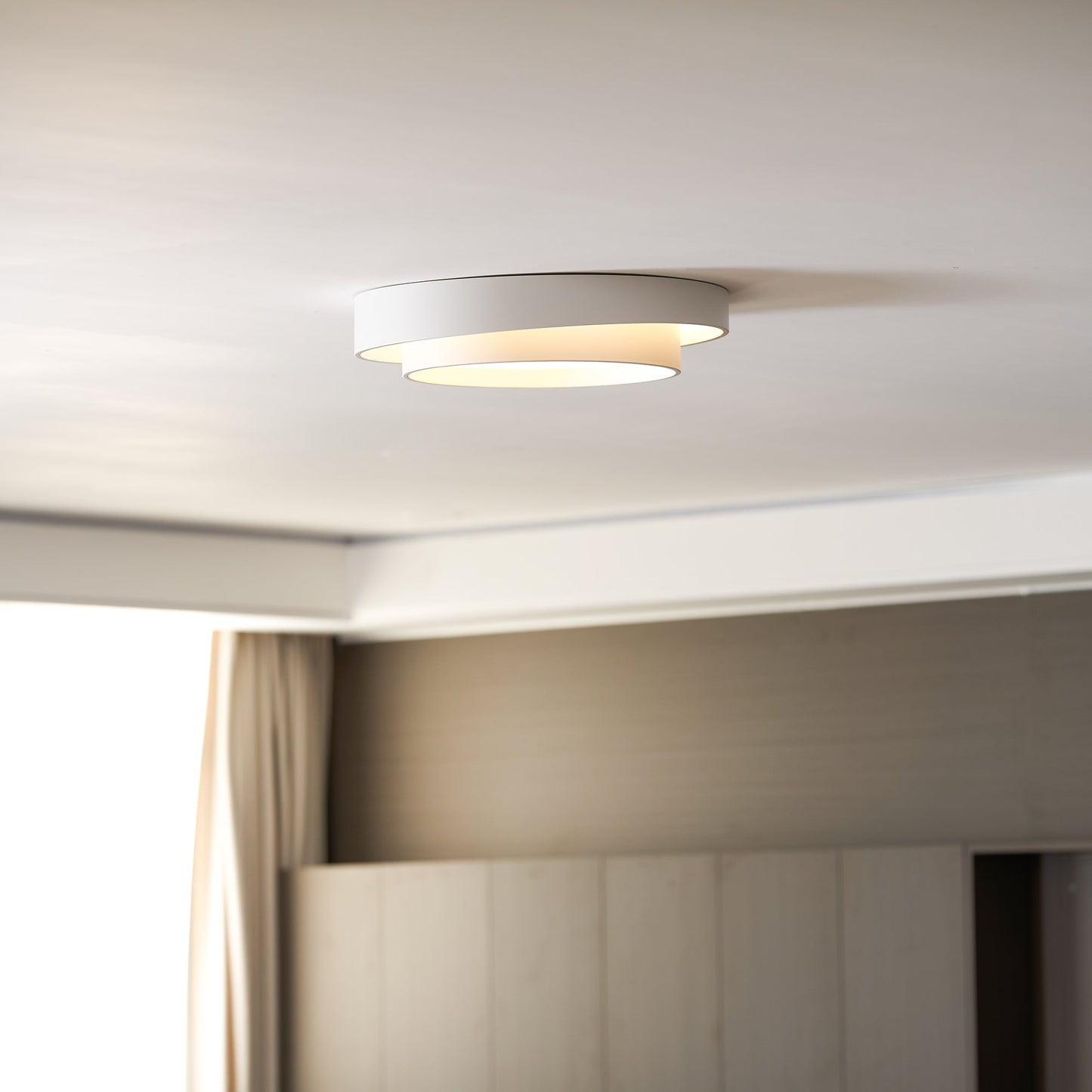 Plafondlamp Cilinder IJzer Acryl Wit Grijs Zwart Woonkamer Slaapkamer LED 3000K 4000K 6000K Ø40 Ø50 Ø60cm Plafonnière Dimbaar
