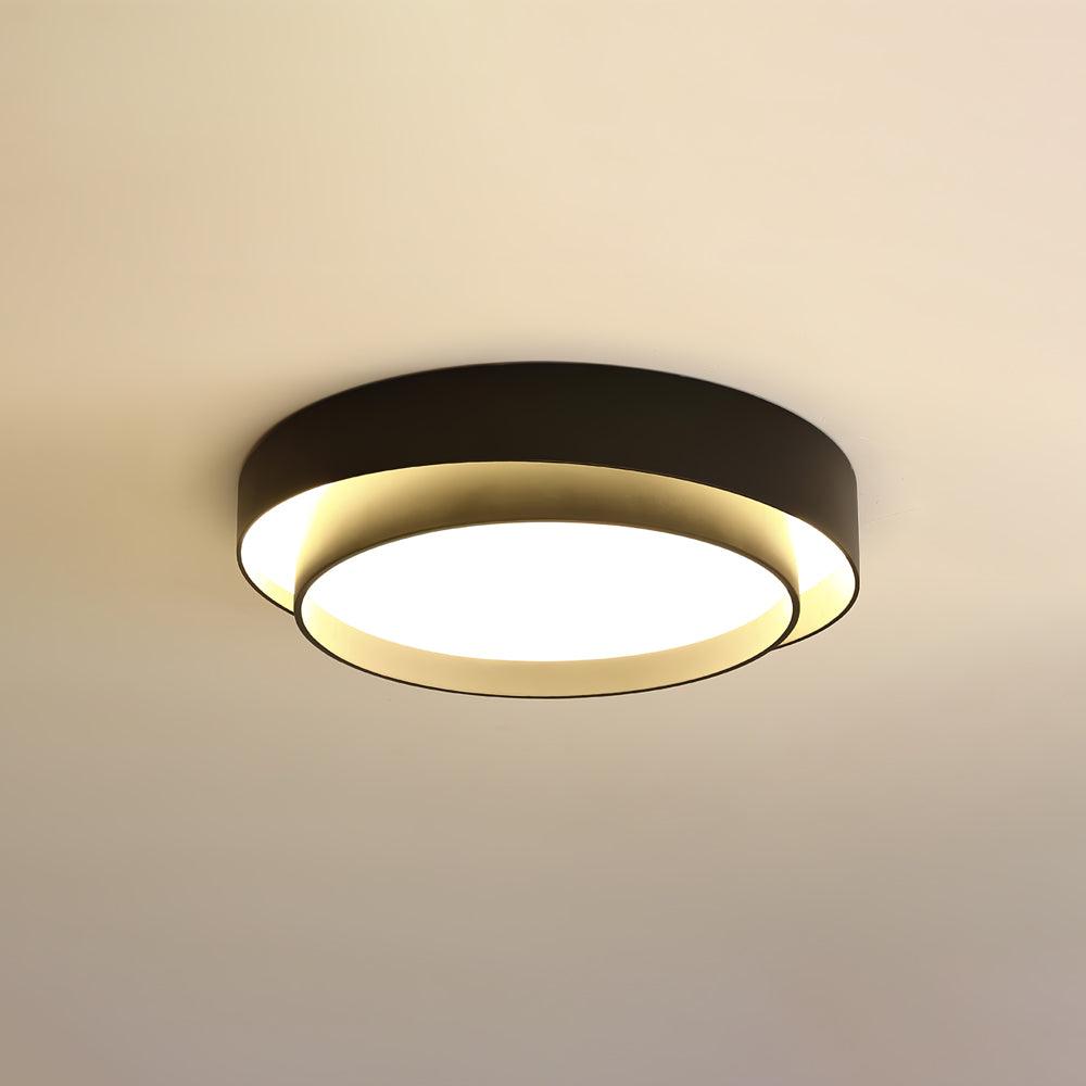 Plafondlamp Cilinder IJzer Acryl Wit Grijs Zwart Woonkamer Slaapkamer LED 3000K 4000K 6000K Ø40 Ø50 Ø60cm Plafonnière Dimbaar