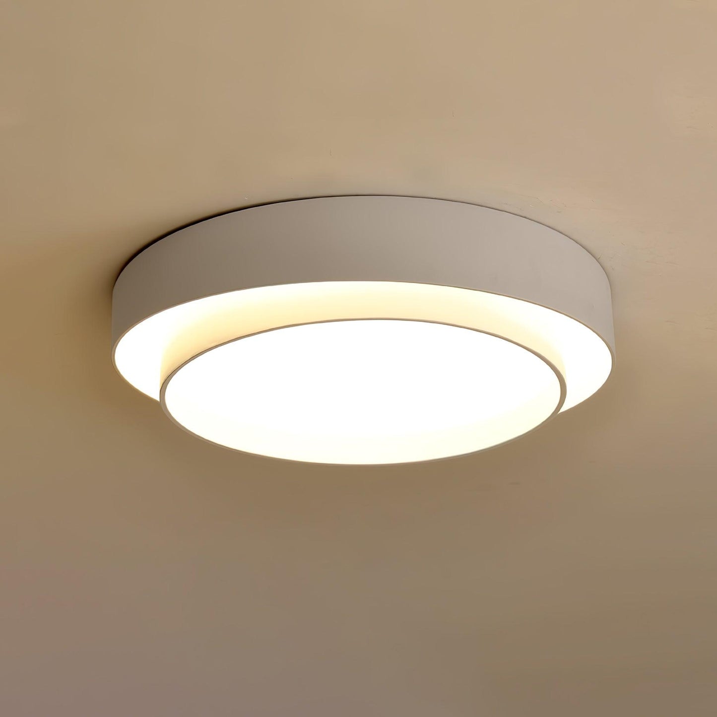 Plafondlamp Cilinder IJzer Acryl Wit Grijs Zwart Woonkamer Slaapkamer LED 3000K 4000K 6000K Ø40 Ø50 Ø60cm Plafonnière Dimbaar