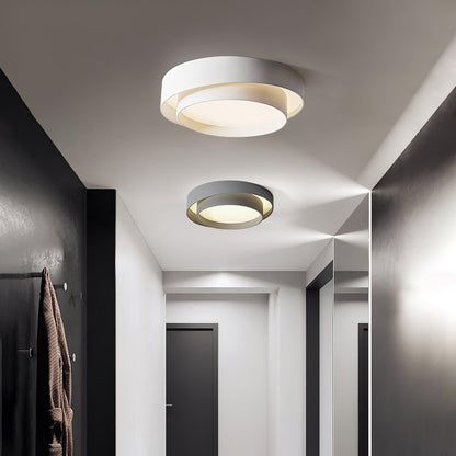 Plafondlamp Cilinder IJzer Acryl Wit Grijs Zwart Woonkamer Slaapkamer LED 3000K 4000K 6000K Ø40 Ø50 Ø60cm Plafonnière Dimbaar