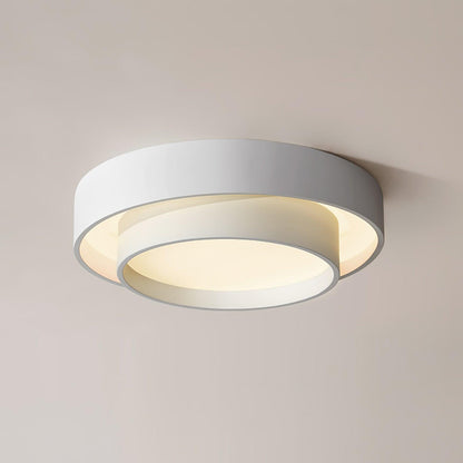Plafondlamp Cilinder IJzer Acryl Wit Grijs Zwart Woonkamer Slaapkamer LED 3000K 4000K 6000K Ø40 Ø50 Ø60cm Plafonnière Dimbaar