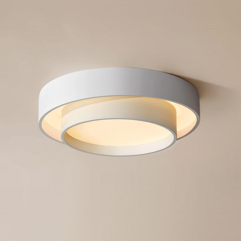 Plafondlamp Cilinder IJzer Acryl Wit Grijs Zwart Woonkamer Slaapkamer LED 3000K 4000K 6000K Ø40 Ø50 Ø60cm Plafonnière Dimbaar