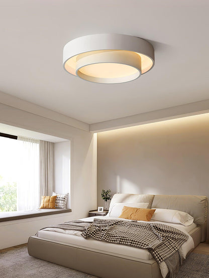 Plafondlamp Cilinder IJzer Acryl Wit Grijs Zwart Woonkamer Slaapkamer LED 3000K 4000K 6000K Ø40 Ø50 Ø60cm Plafonnière Dimbaar