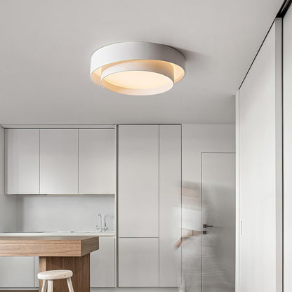 Plafondlamp Cilinder IJzer Acryl Wit Grijs Zwart Woonkamer Slaapkamer LED 3000K 4000K 6000K Ø40 Ø50 Ø60cm Plafonnière Dimbaar