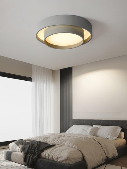 Plafondlamp Cilinder IJzer Acryl Wit Grijs Zwart Woonkamer Slaapkamer LED 3000K 4000K 6000K Ø40 Ø50 Ø60cm Plafonnière Dimbaar