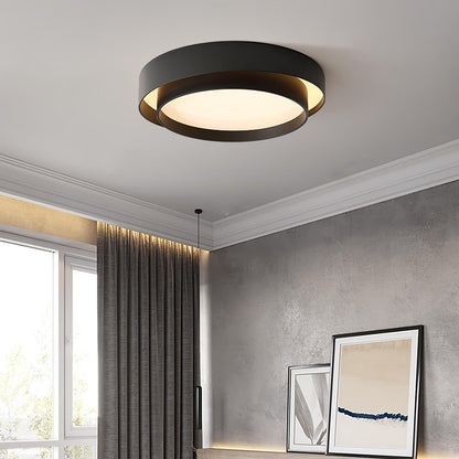 Plafondlamp Cilinder IJzer Acryl Wit Grijs Zwart Woonkamer Slaapkamer LED 3000K 4000K 6000K Ø40 Ø50 Ø60cm Plafonnière Dimbaar