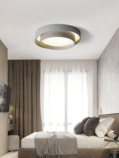 Plafondlamp Cilinder IJzer Acryl Wit Grijs Zwart Woonkamer Slaapkamer LED 3000K 4000K 6000K Ø40 Ø50 Ø60cm Plafonnière Dimbaar