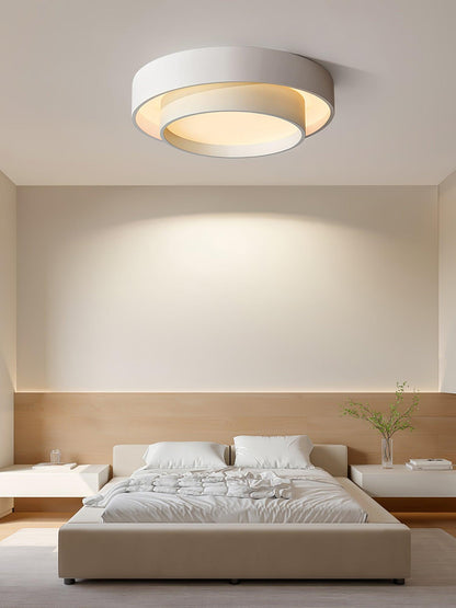 Plafondlamp Cilinder IJzer Acryl Wit Grijs Zwart Woonkamer Slaapkamer LED 3000K 4000K 6000K Ø40 Ø50 Ø60cm Plafonnière Dimbaar