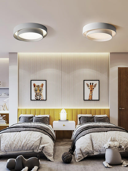 Plafondlamp Cilinder IJzer Acryl Wit Grijs Zwart Woonkamer Slaapkamer LED 3000K 4000K 6000K Ø40 Ø50 Ø60cm Plafonnière Dimbaar