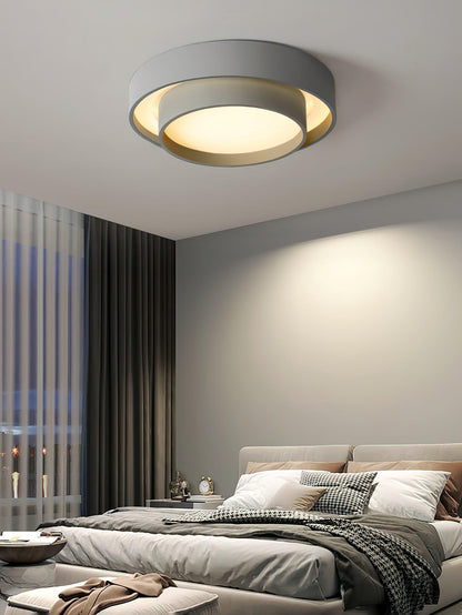 Plafondlamp Cilinder IJzer Acryl Wit Grijs Zwart Woonkamer Slaapkamer LED 3000K 4000K 6000K Ø40 Ø50 Ø60cm Plafonnière Dimbaar