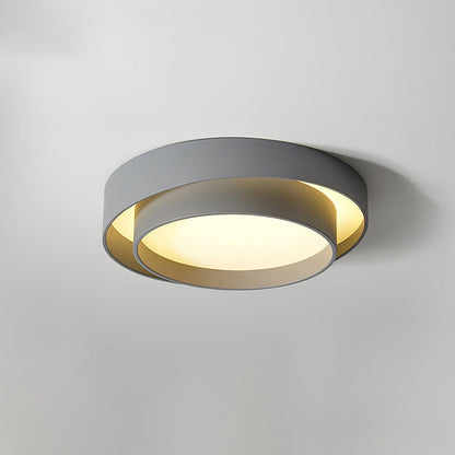 Plafondlamp Cilinder IJzer Acryl Wit Grijs Zwart Woonkamer Slaapkamer LED 3000K 4000K 6000K Ø40 Ø50 Ø60cm Plafonnière Dimbaar