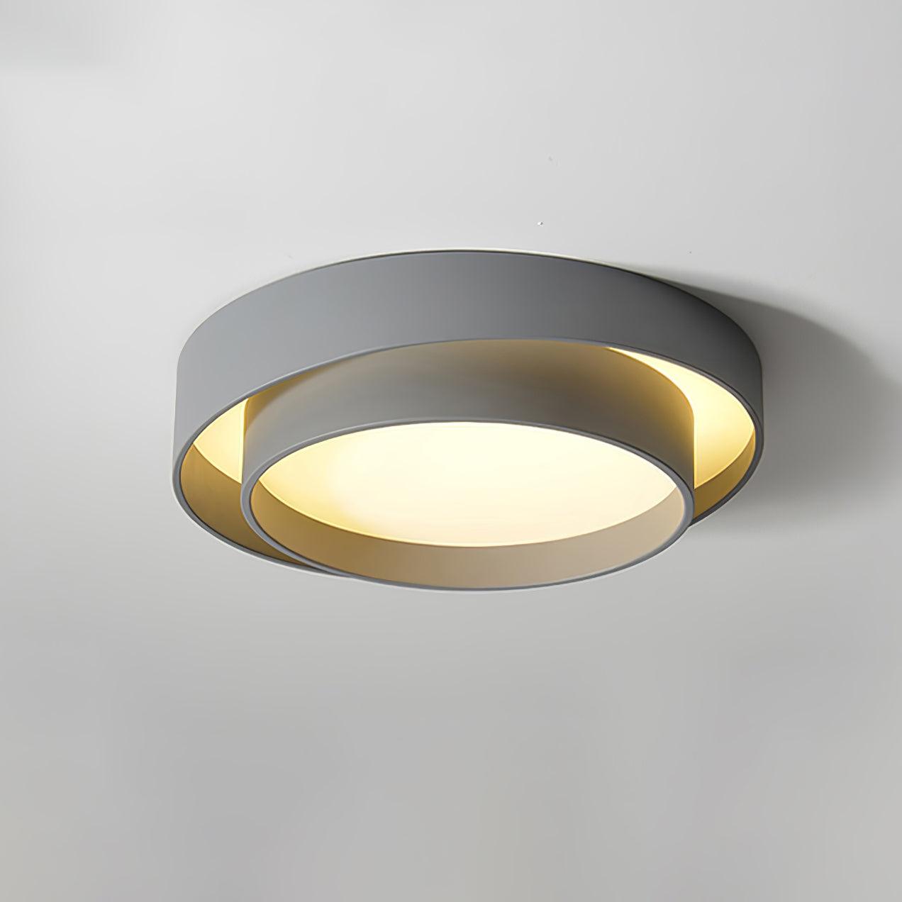 Plafondlamp Cilinder IJzer Acryl Wit Grijs Zwart Woonkamer Slaapkamer LED 3000K 4000K 6000K Ø40 Ø50 Ø60cm Plafonnière Dimbaar