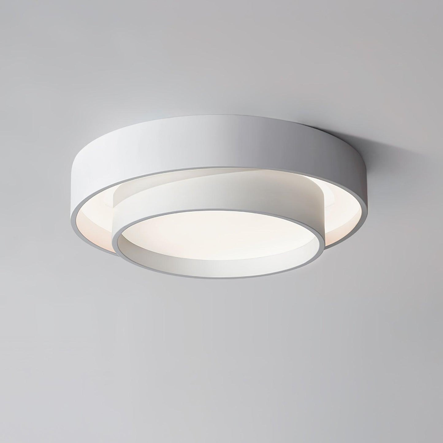 Plafondlamp Cilinder IJzer Acryl Wit Grijs Zwart Woonkamer Slaapkamer LED 3000K 4000K 6000K Ø40 Ø50 Ø60cm Plafonnière Dimbaar