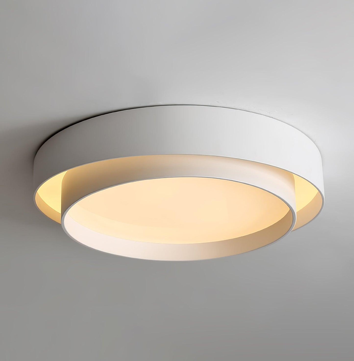 Plafondlamp Cilinder IJzer Acryl Wit Grijs Zwart Woonkamer Slaapkamer LED 3000K 4000K 6000K Ø40 Ø50 Ø60cm Plafonnière Dimbaar