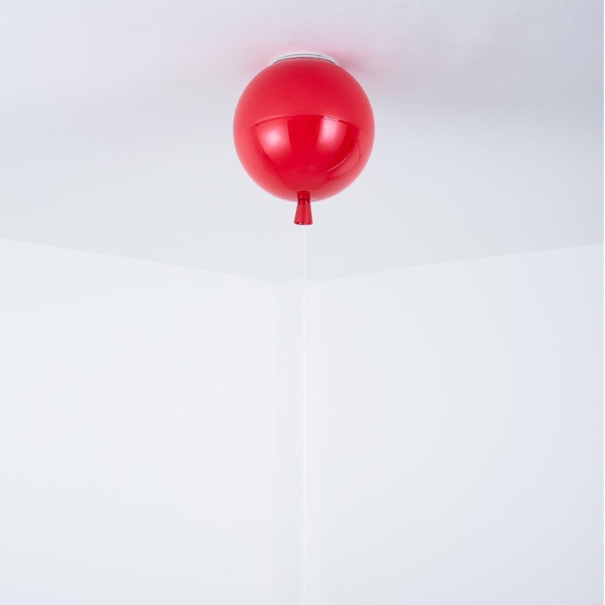 Ballonlamp Plafondlamp Plastic Wit Blauw Roze Oranje Kinderkamer Woonkamer Ø25 Ø30 Ø35cm Hanglamp Speels Trekkoordje