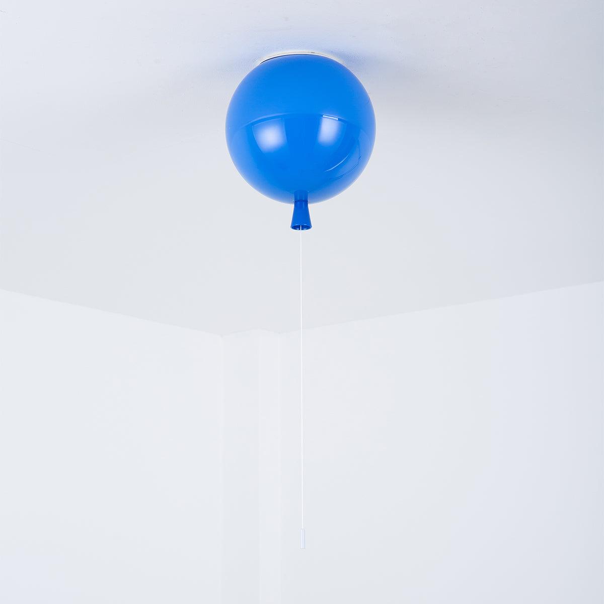 Ballonlamp Plafondlamp Plastic Wit Blauw Roze Oranje Kinderkamer Woonkamer Ø25 Ø30 Ø35cm Hanglamp Speels Trekkoordje