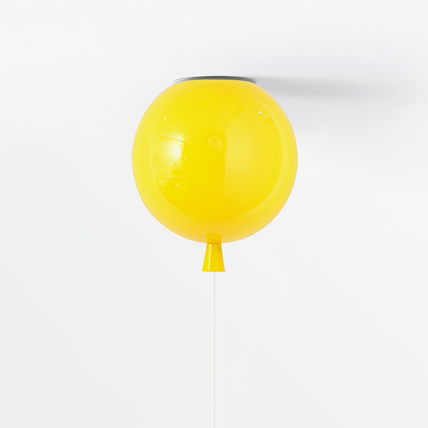 Ballonlamp Plafondlamp Plastic Wit Blauw Roze Oranje Kinderkamer Woonkamer Ø25 Ø30 Ø35cm Hanglamp Speels Trekkoordje
