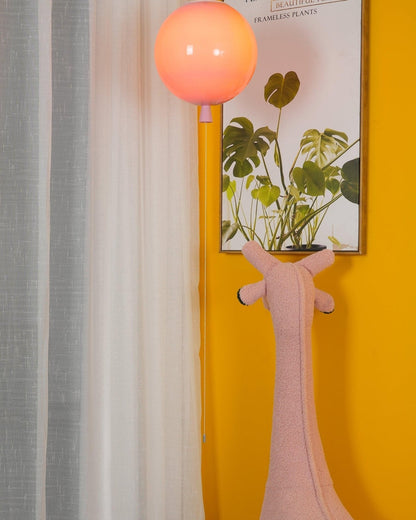 Ballonlamp Plafondlamp Plastic Wit Blauw Roze Oranje Kinderkamer Woonkamer Ø25 Ø30 Ø35cm Hanglamp Speels Trekkoordje