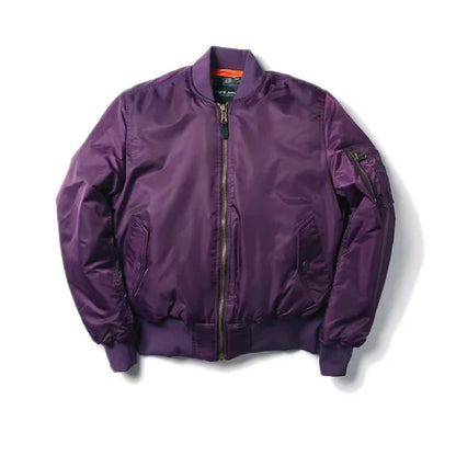Heren Bomberjack Leer Jacket Klassiek Design