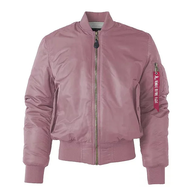 Heren Bomberjack Leer Jacket Klassiek Design