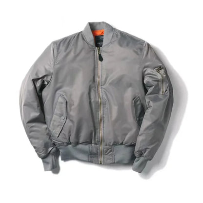 Heren Bomberjack Leer Jacket Klassiek Design