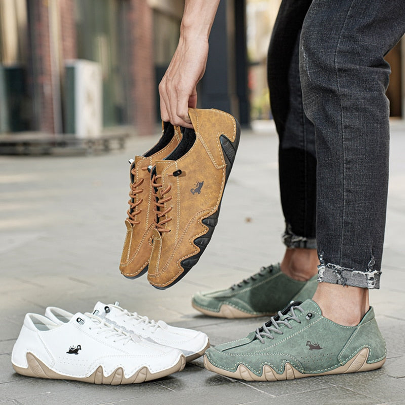 Flexibele Leren Schoenen voor Mannen en Vrouwen - StudioMarella