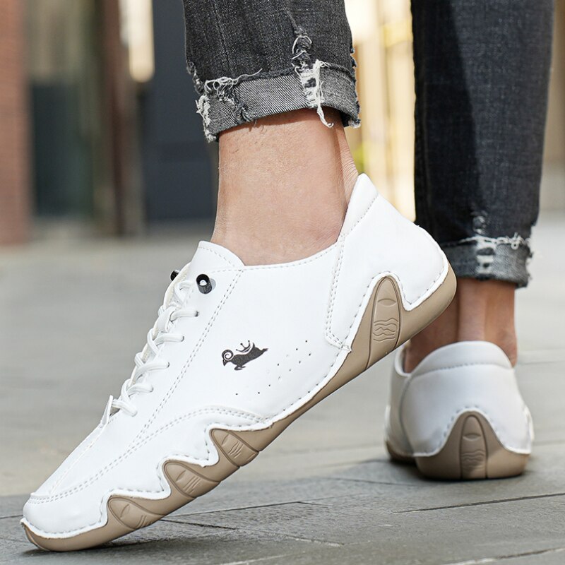 Flexibele Leren Schoenen voor Mannen en Vrouwen