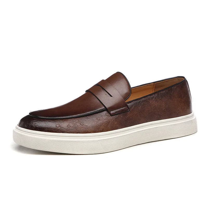 Heren Loafers Zwart Luxe Leer Schoenen