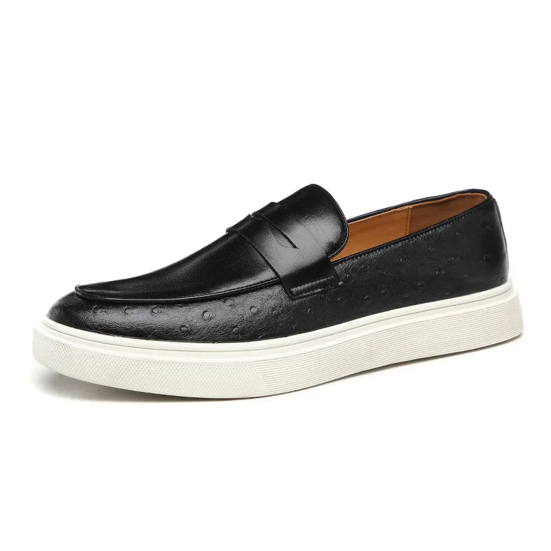Heren Loafers Zwart Luxe Leer Schoenen - StudioMarella
